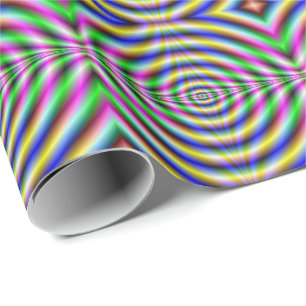 Wrapping Paper Psychedelic Neon Eye