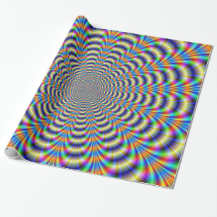 Wrapping Paper  Psychedelic Ringed Pulse
