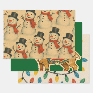 WRAPPING PAPER REINDEER 