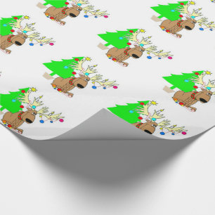Wrapping Paper/Reindeer & Christmas Tree Paper