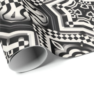 Wrapping Paper   Retro Mod Chequerboard