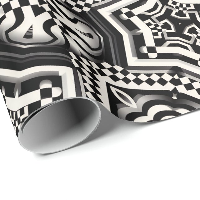 Wrapping Paper | Retro Mod Chequerboard (Roll Corner)