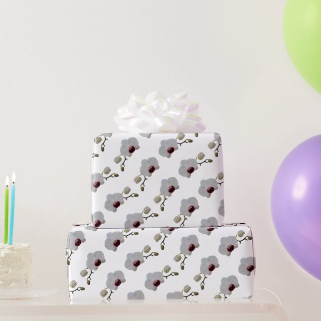 Wrapping Paper - Ruby-Lipped White Orchid (Party Gifts)
