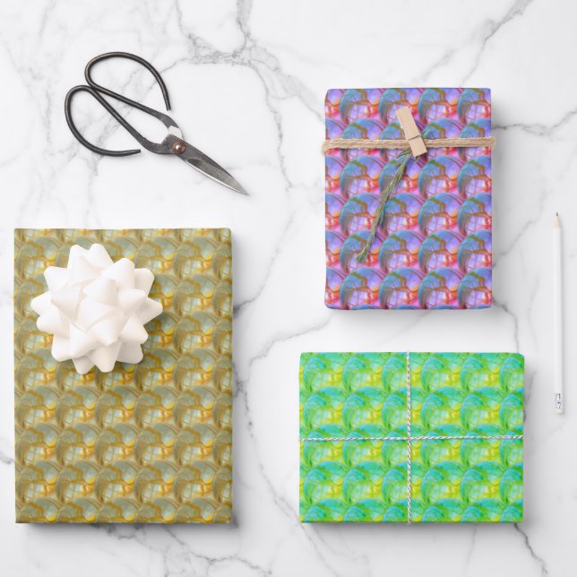 Wrapping Paper Set - Jumbled Marbles (Front)