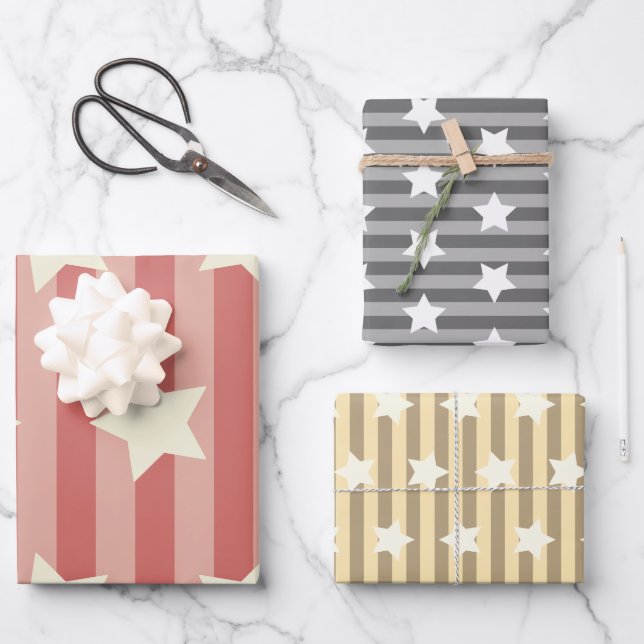 Wrapping Paper Sheets American rustic style (Front)