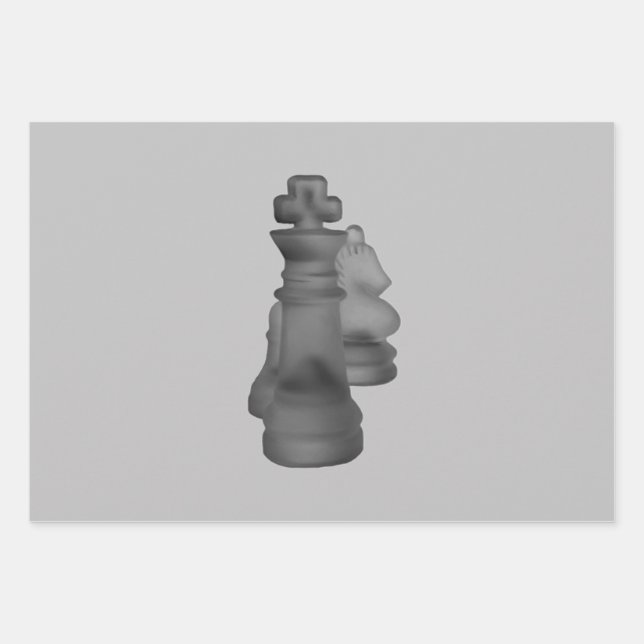 Wrapping Paper Sheets Chess (Front)