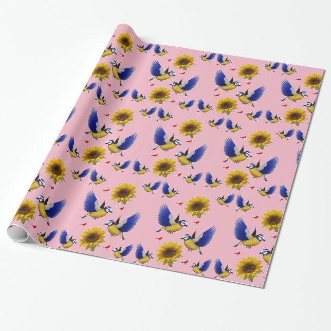 Wrapping paper Sunflower (Unrolled)