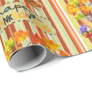 Wrapping paper Thanksgiving