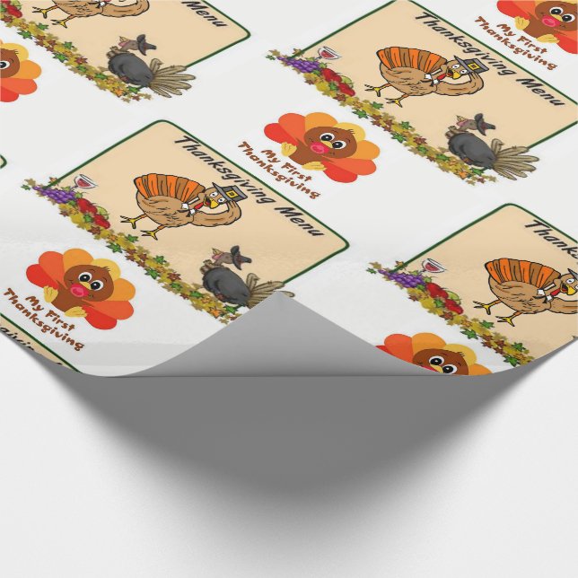 Wrapping paper Thanksgiving (Corner)