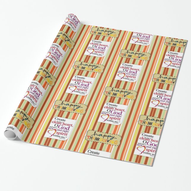 Wrapping paper Thanksgiving (Unrolled)