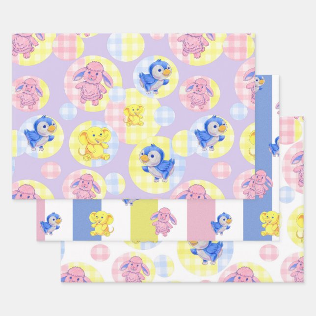 Wrapping Paper Toy Animals (Set)