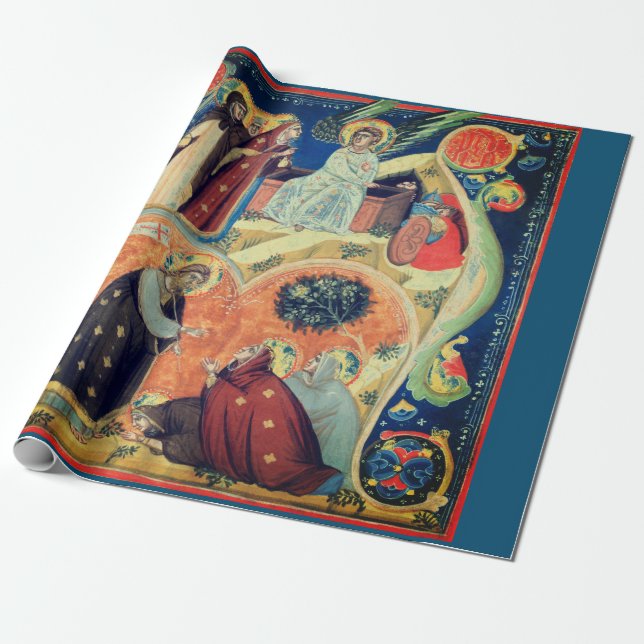 WRAPPING PAPER TRADITIONAL NATIVITY SCENE  (Unrolled)