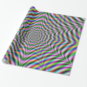 Wrapping Paper   Twelve Pointed Psychedelic Web