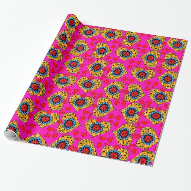 Wrapping Paper - Valentine Hearts (Unrolled)