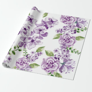 Wrapping Paper - Watercolor Floral Pattern