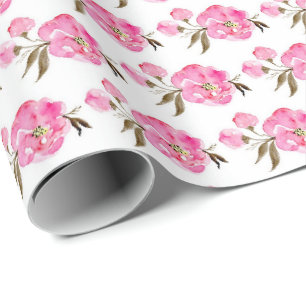 Wrapping Paper - Watercolour Floral Rose