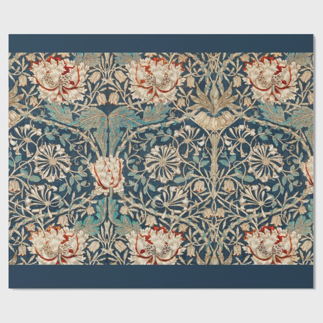 WRAPPING PAPER : WILLIAM MORRIS :HONEYSUCKLE 1876 (Flat)