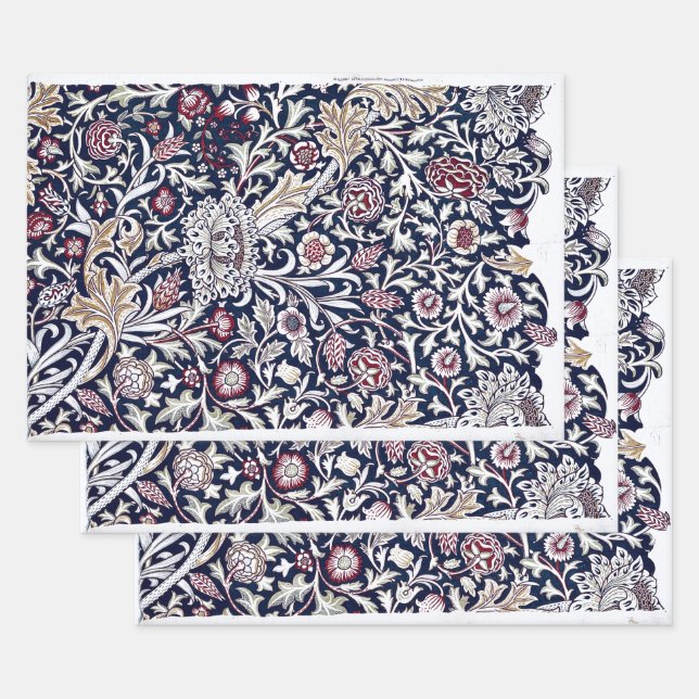 WRAPPING PAPER : WILLIAM MORRIS : TRENT (Set)