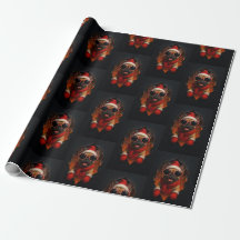 Wrapping Paper with Christmas Dog – Joy in Every F