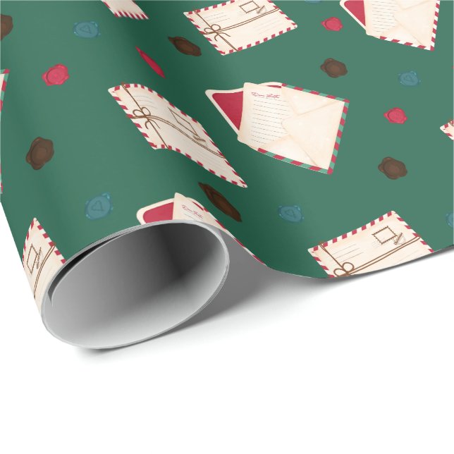 Wrapping Paper with Christmas letters (Roll Corner)