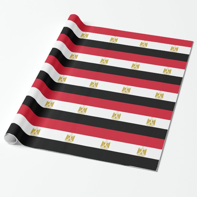 Wrapping paper with Flag of Egypt (Unrolled)