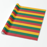 Wrapping paper with Flag of Lithuania