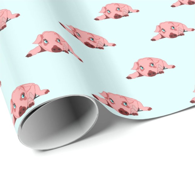 Wrapping Paper with Piggy (Roll Corner)