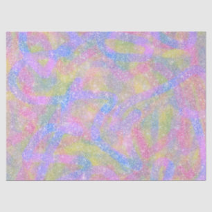 Wrapping Tissue - Sparkly Pastel Rainbow Tissue Paper