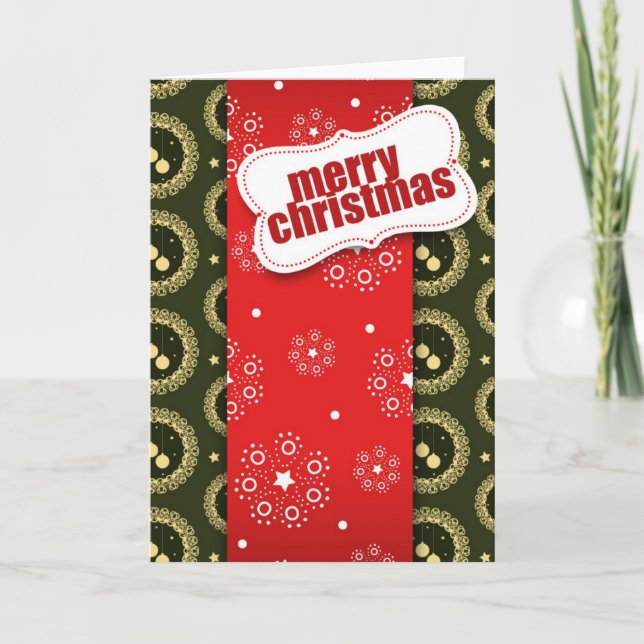 Wrapping Xmas for you Holiday Card (Front)