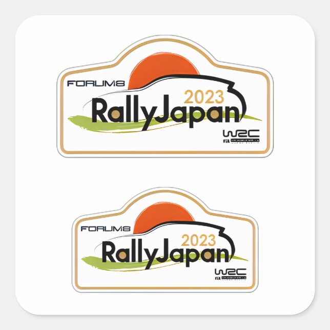 WRC Rally japan car racing motorsport Championship Square Sticker (Front)