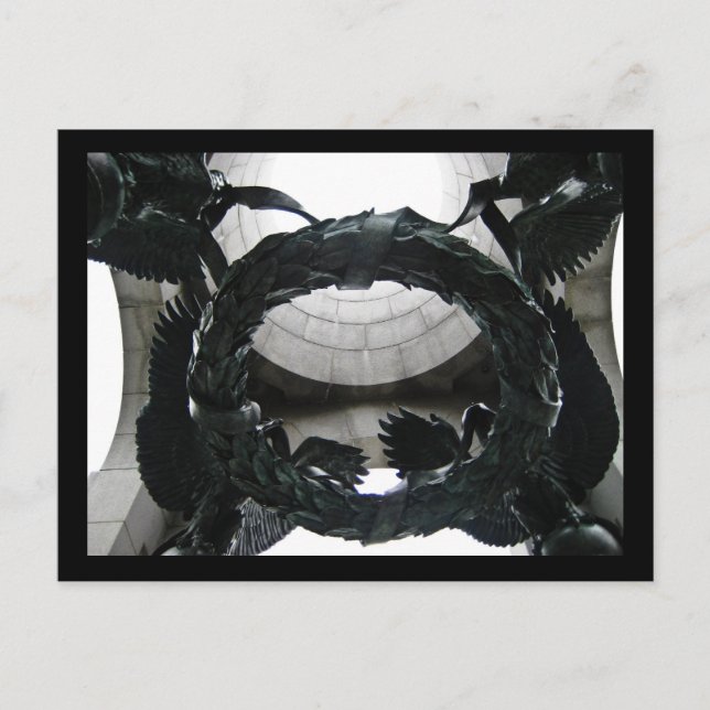 Wreath at the WWII Memorial, Washington D.C. Postcard (Front)