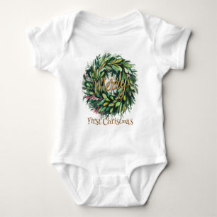 Wreath baby bodysuit