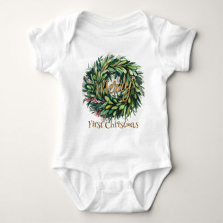 Wreath baby bodysuit