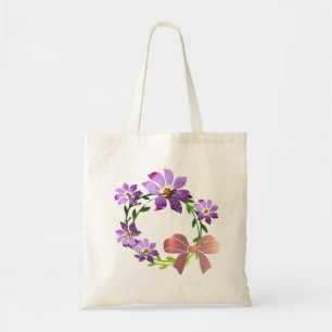 Wreath & Bell 2 Designs Tote Bag