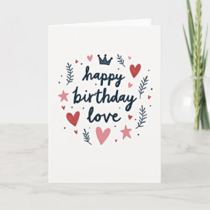 Wreath Birthday Card