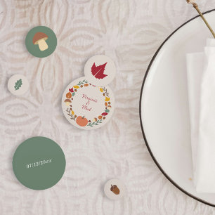 Wreath & Fall Wedding Confetti