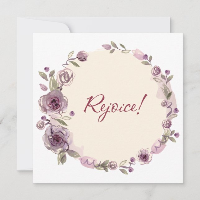 Wreath Flowers Greenery Floral Religious (Front)