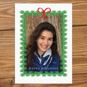 Wreath Framed Holiday Photo Card