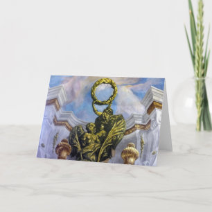 wreath fresco holiday card