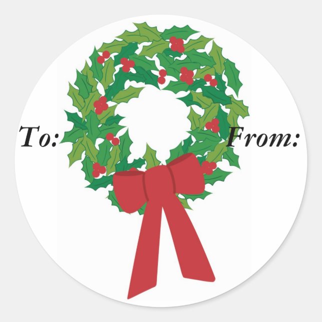 wreath, gift labels (Front)