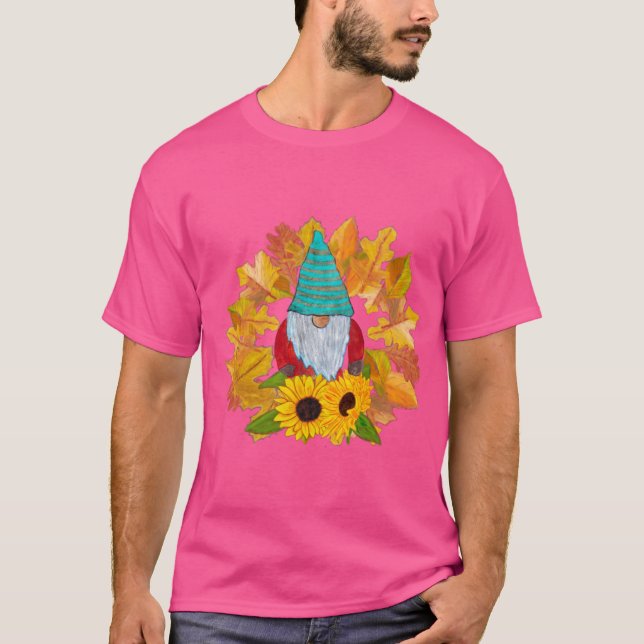 Wreath Gnome Oversized T-Shirt (Front)