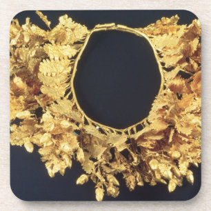 Wreath, Greek, late 4th century BC (gold) Coaster