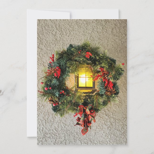 Wreath  holiday card (Front)