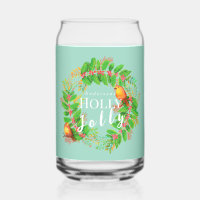 Wreath Holly Jolly  Family Light Teal