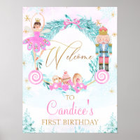 Wreath Land of Sweets Nutcracker Birthday Welcome