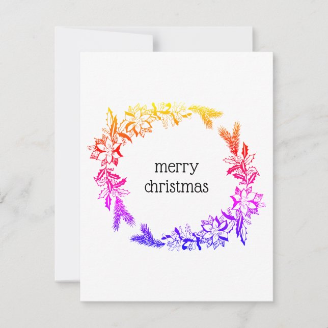 wreath multicolor card (Front)