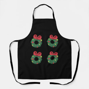 Wreath Nightmare Before Christmas Apron
