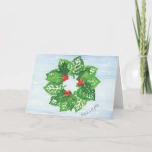 Wreath of Leaves - Kids Art for CHOC Thank You Card