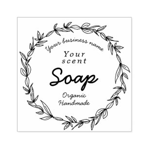 Wreath stamp soap body butter