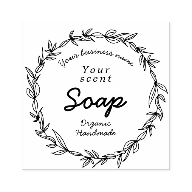Wreath stamp soap body butter (Imprint)